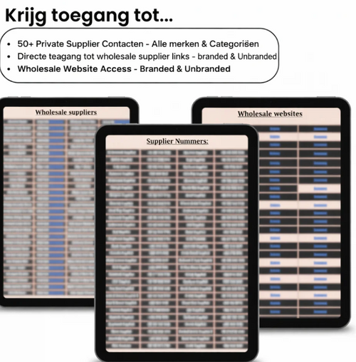 De Complete Bundel™ (Alle Premium Suppliers EN Blueprint)